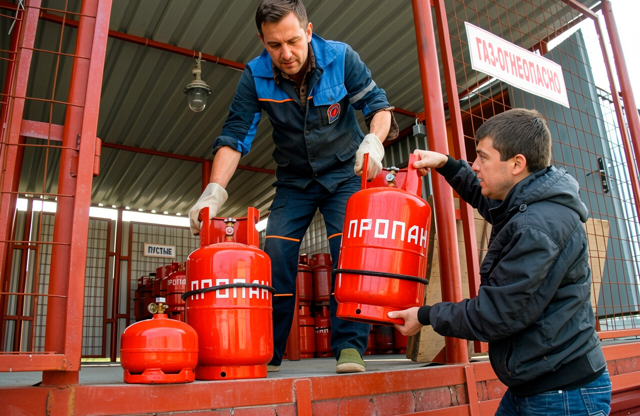 Долго ли россияне будут таскать газовые баллоны?